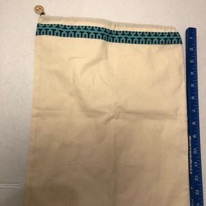 Tory Burch cream canvas dust cover bag